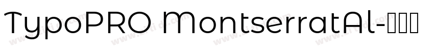 TypoPRO MontserratAl字体转换